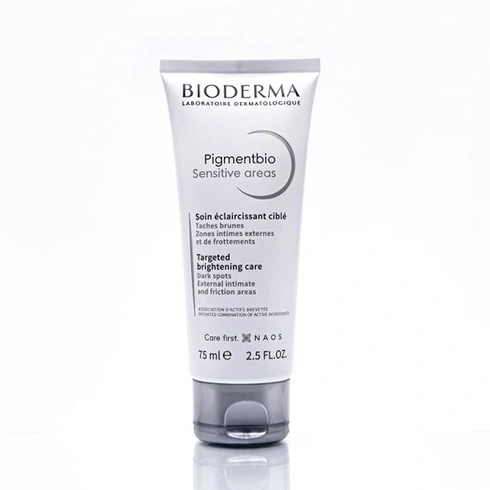 BIODERMA Pigmentbio Sensitive Areas - rozjasňujúca starostlivosť pre citlivé oblasti - ideálna pre kolená,