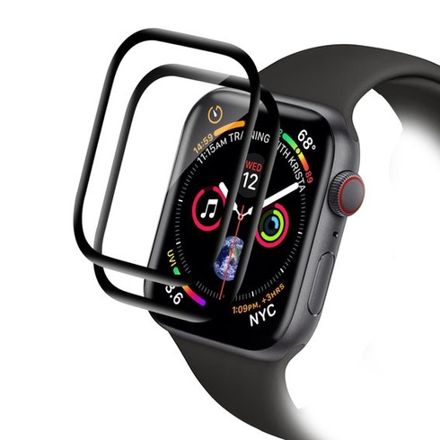Ochranné tvrdené sklo Carantee pre Apple Watch Series 11/10 46 mm, balenie po 2 kusoch, číre TPU HD