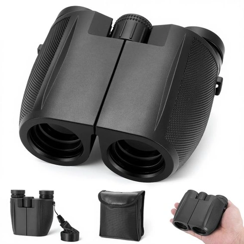 Kompaktní dalekohled 12x25 pro dospělé a děti, malý dalekohled s optikou BaK4, mini dalekohled na