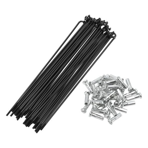 Motoforti 36dielne univerzálne drôty na bicykel, uhlíková oceľ 14G, čierne, 148 mm