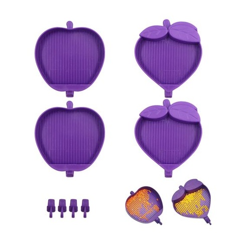 Tácka na korálky s diamantovou maľbou - Triediace tácky s kamienkami, deliace úložné nádoby v tvare