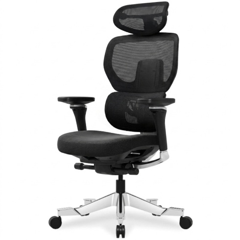 Ergonomická kancelárska stolička C7MOB-F1-EUV2, nosnosť 163 kg, čierna - B
