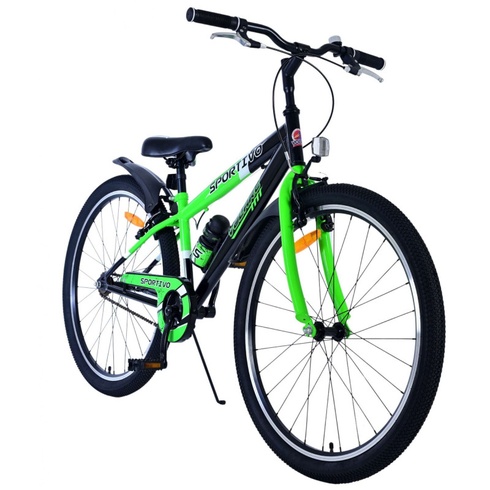 Detský bicykel s dvojitou ručnou brzdou, 26 palcov, zelený - B