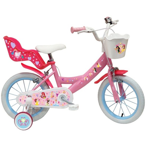 Detský bicykel, 14 palcov, nosnosť 30 kg, ružové - B