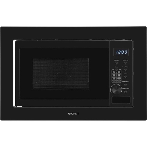 Vstavaná mikrovlnná rúra EMW20-DG-020, 20 l, 800 W, gril 1000 W, čierna - B