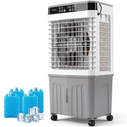 Prenosná klimatizácia 3v1 ES10674DE-WH, s 20 l nádržou, 60 dB, bielo/sivá - B