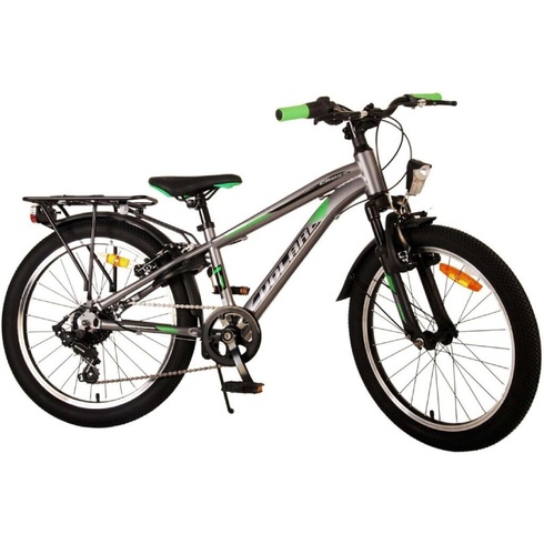 Detský bicykel Cross, 20 palcov, 6 rýchlostí, 2 ručné brzdy, šedé - B