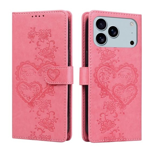 Pouzdro BOLELAW pro iPhone 17 Pro Max, růžovočervené