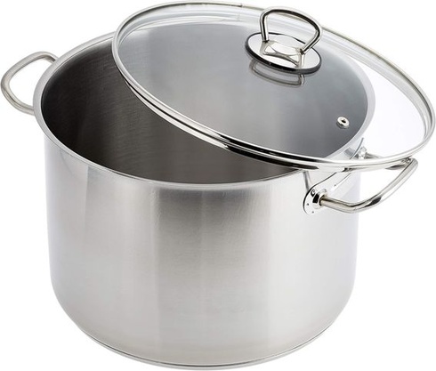 GSW Jumbo Pot Professional 26x18cm, nerezová ocel, sklo, stříbrná, 26cm