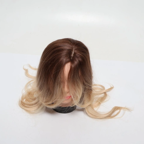 Esmee Lange vlnité blond parochne pre ženy, prírodné syntetické vlasy, tepelne odolná ombré parochňa
