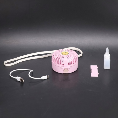 Ruční ventilátor s chladivou mlhou, přenosný mini ventilátor s USB dobíjecím kabelem, 5 rychlostí,