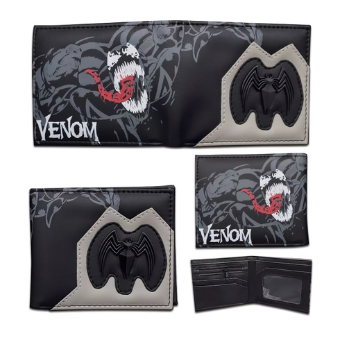Peňaženka Venom s 3D kovovým znakom
