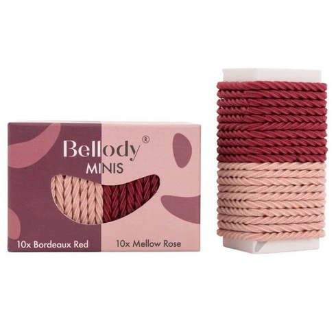 Bellody® Minis - Malé mini gumičky do vlasov pre štýlové vrkôčiky a malé vrkôčiky (20 kusov -
