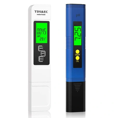 RUNBO 4v1 pH metr pro vodu - 0,00-14,00 pH tester, 0-9990 ppm, digitální tester TDS/EC/teploty pro
