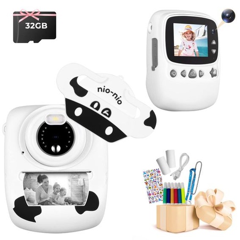 Dětský fotoaparát, 30MP 1080P instantní fotoaparát s 2,4palcovým displejem, digitální fotoaparát s