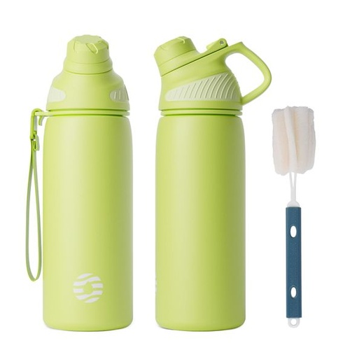 Fjbottle Nerezová láhev na vodu 600 ml s magnetickým víkem do držáku na kolo Olivově zelená 600 ml