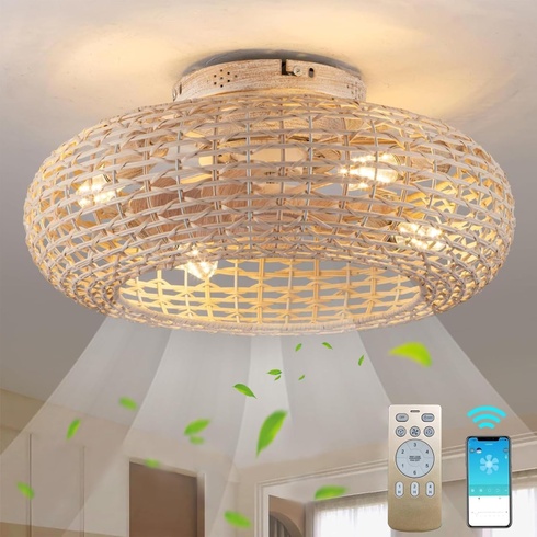 Stropný ventilátor MiiR, s osvetlením