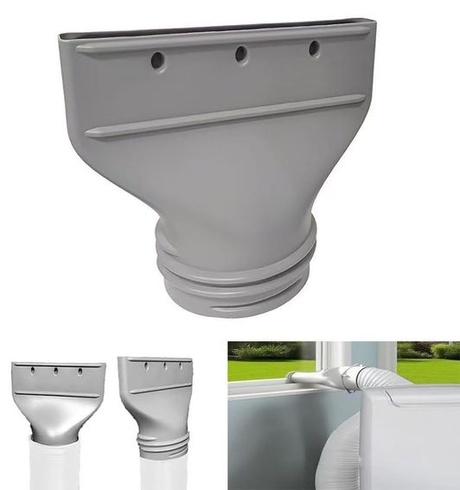 Adaptér na výfukovú hadicu klimatizácie, adaptér na plochú hadicu na klimatizáciu, 130 mm/150 mm
