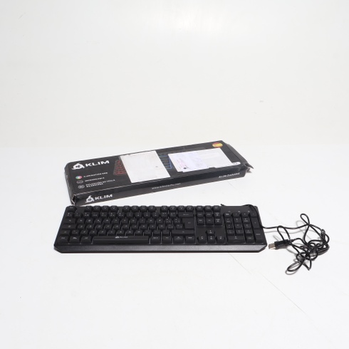 Káblová klávesnica KLIM k582 USB BK Sp