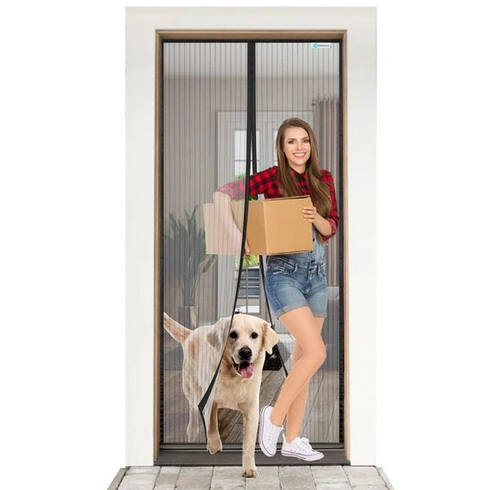 Sieť proti hmyzu na dvere 100x210 cm, magnetická sieť proti hmyzu na balkónové dvere, ochrana proti
