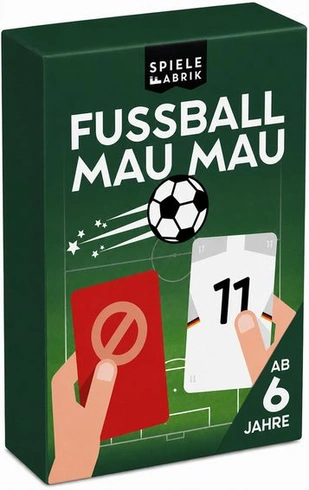 Spielefabrik Football MAU MAU | Karetní fotbalová hra pro chlapce od 6 let | Klasický Mau Mau s