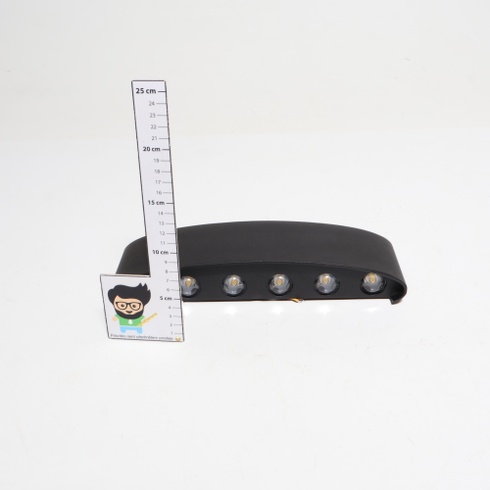 Svietidlo 32 x 9 cm čierne LED