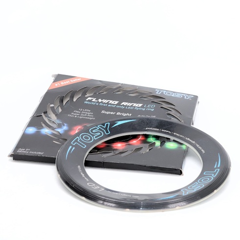 TOSY Flying Ring - 12 LED Jasné automatické rozsvietenie Bezpečné Vodotesné Ľahké Frisbee Narodeniny