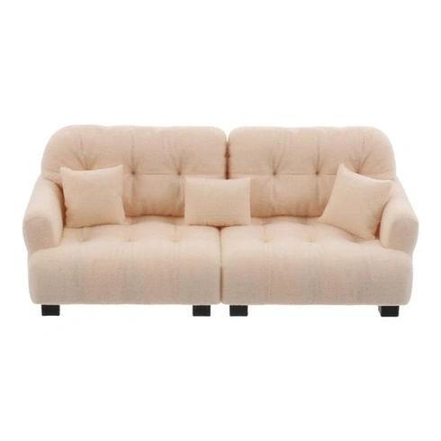 Toddmomy miniaturní pohovka do domečku pro panenky 8,9 x 3,8 x 3,4 cm plyšový nábytek do domečku