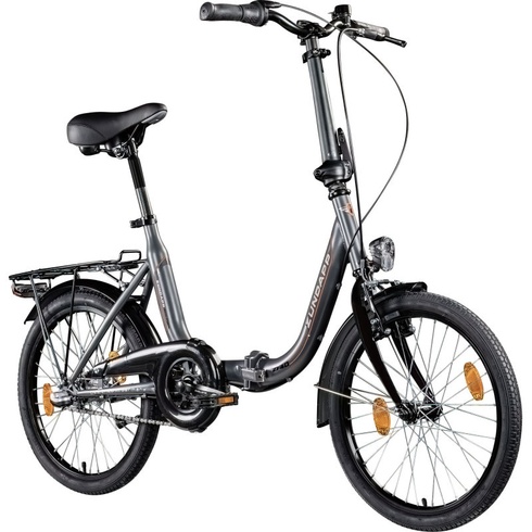 Skladací bicykel ZF40, 20 palcov, 3 prevody, 17,3 kg, šedé - N