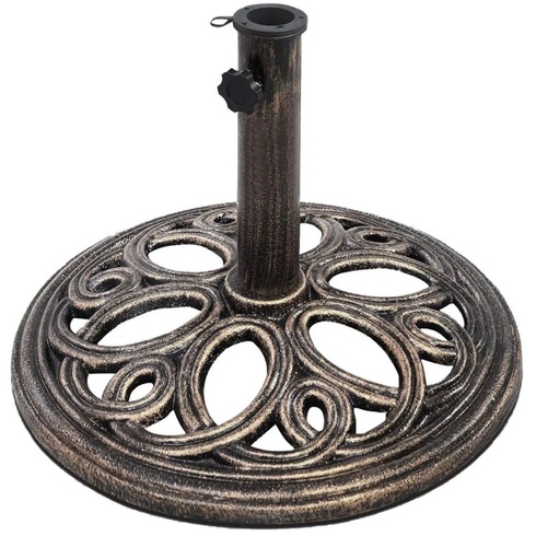 Stojan na slnečník OP3049, priemer základne 45 cm, bronzová - B