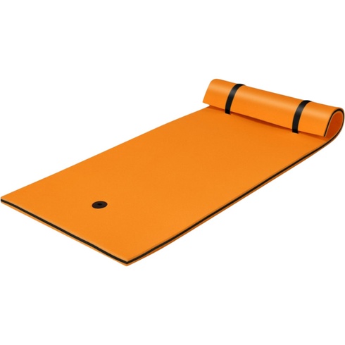 Plávajúca vodná podložka 972434101, trojvrstvová, 220 x 90 cm, nosnosť až 100 kg, oranžová - B