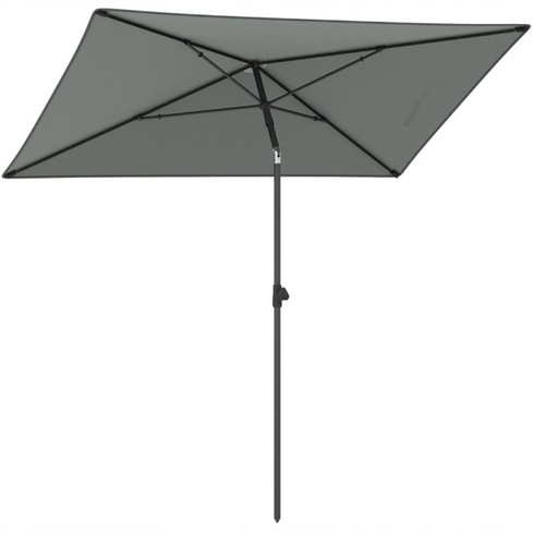 Záhradný slnečník NP12366GR, 210 x 140 cm, sivý - B