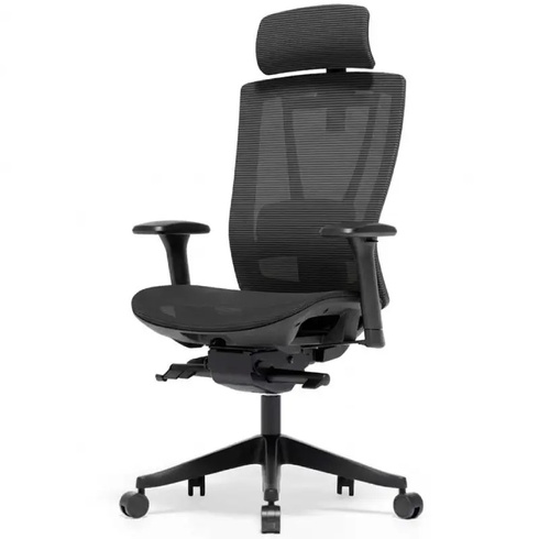 Ergonomická kancelárska stolička BS14B-M1, sieťové operadlo, čierna - B