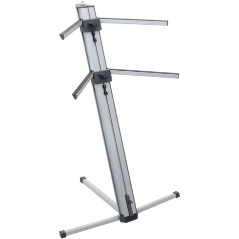 Stojan na klávesy 00025204, nosnosť až 25 kg, strieborný - B