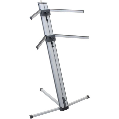Stojan na klávesy 00025204, nosnosť až 25 kg, strieborný - B