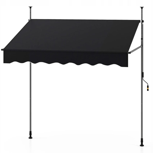 Markíza s upínacími svorkami NP12436BK, 200 cm, čierna - B