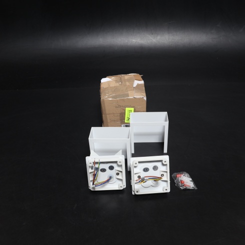 KICAAO LED nástenné svietidlo pre interiér, sada 2 kusov, 10x10x5cm nástenné svietidlo s otočným a