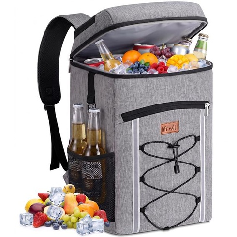Šedý batoh - 28 l Lifewit 25172