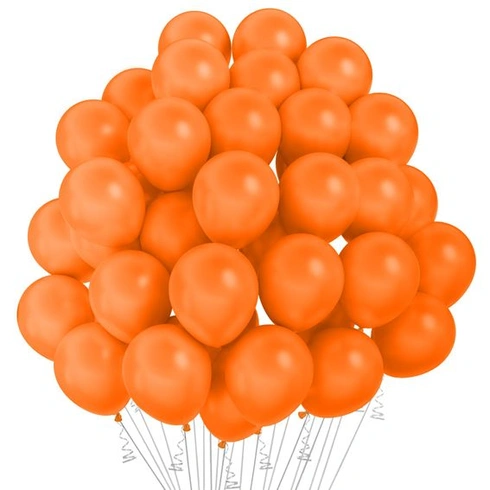 Oranžové balónky, 100 kusů, matné balónky 12 palců, oranžová podzimní girlanda z balónků na Den