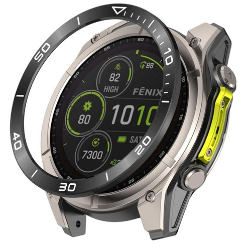 GIOPUEY Ochranný kroužek kompatibilní s Garmin Fenix 8 AMOLED 51mm, stylingový rámeček,