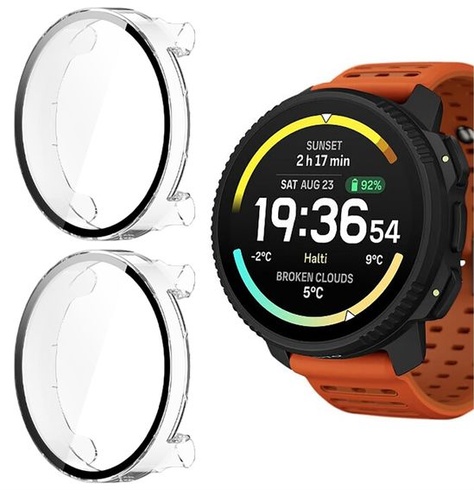Puzdro GIOPUEY kompatibilné s SUUNTO Vertical 2, [2 ks] Ochranné sklo na displej + rám z tvrdého