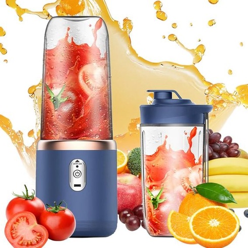 Prenosný mixér, výrobník smoothie 400 ml s digitálnym displejom, prenosný elektrický odšťavovač,