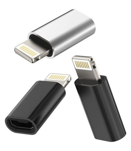 Adaptér Lightning na Micro USB (3 ks) pre iPad Air, Apple a iPhone 14/13 Pro; Kábel Micro USB