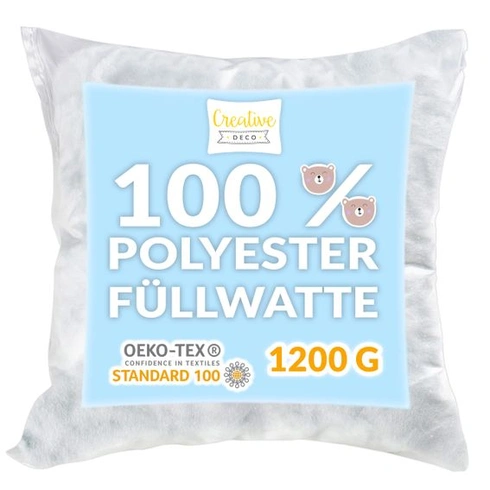 Výplň z vaty Creative Deco 1200 g | Hypoalergenní | Pratelné při 95 °C | Praktický výplňový