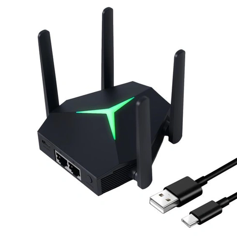 AC1200 WiFi opakovač, dvoupásmový WiFi extender (černý)