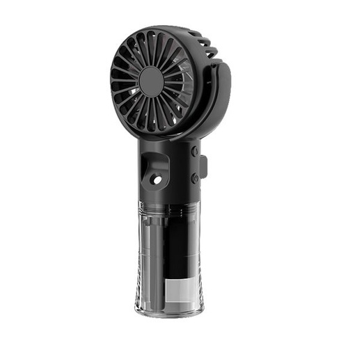 Ručný ventilátor, prenosný mini ventilátor s vodnou hmlou, dobíjací ventilátor s USB a 4 rýchlosťami,