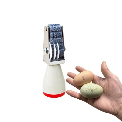 Pečiatka s dátumom spotreby na vajcia a obálky, gumové značenie, 4 mm, pre kuracie, kačacie, turecké a