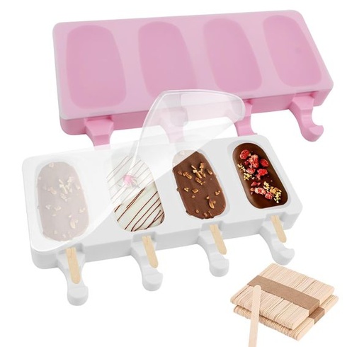 2dielne silikónové formy na nanuky so 100 tyčinkami, forma na cake popsy, opakovane použiteľné