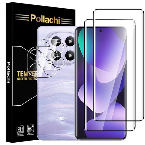 [2+2 balenia ochranných fólií na displej pre Xiaomi Redmi Note 15 5G: 2 kusy 3D tvrdeného skla + 2