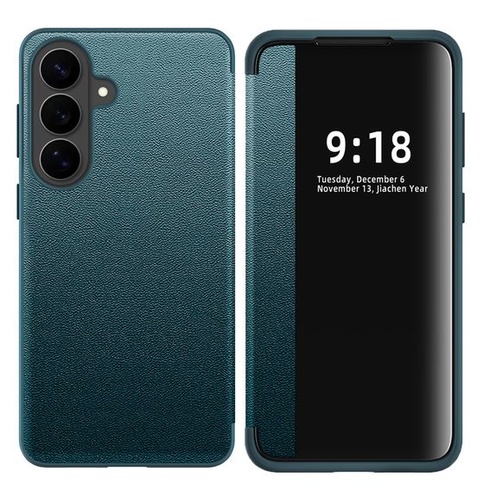 Ochranný kryt S26 Plus pre Samsung S26 Plus, flipové púzdro, priehľadné, tenké, flipové púzdro pre